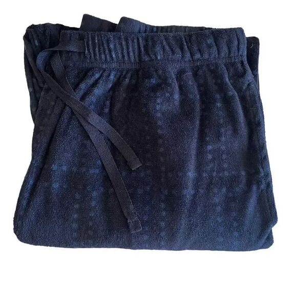 Kenneth Cole Flannel Comfy Navy High Rise Men’s Pajama Bottoms SZ S # 1360 - Picture 8 of 14